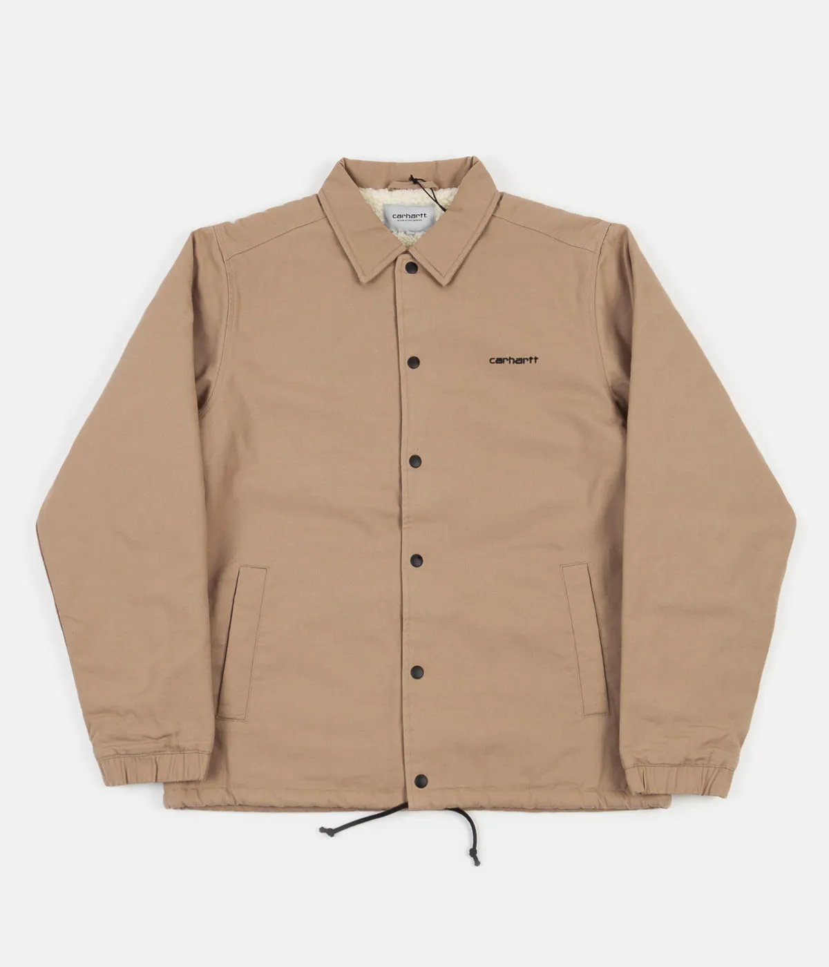 Carhartt Canvas Coach Jacket - Dusty Hamilton Brown / Black