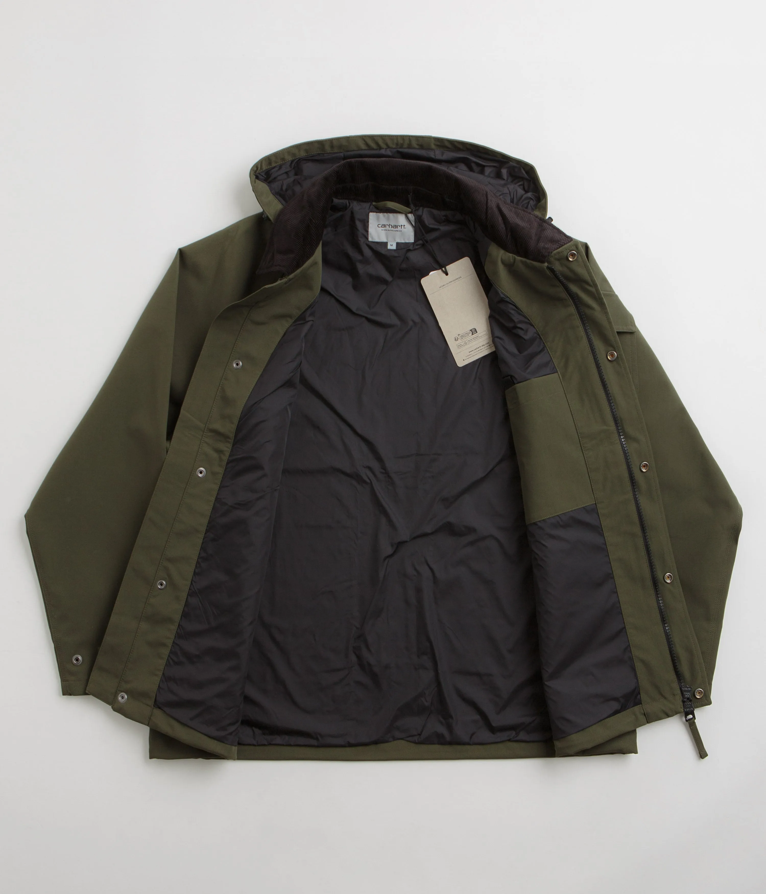 Carhartt Clarton Jacket - Office Green / Black