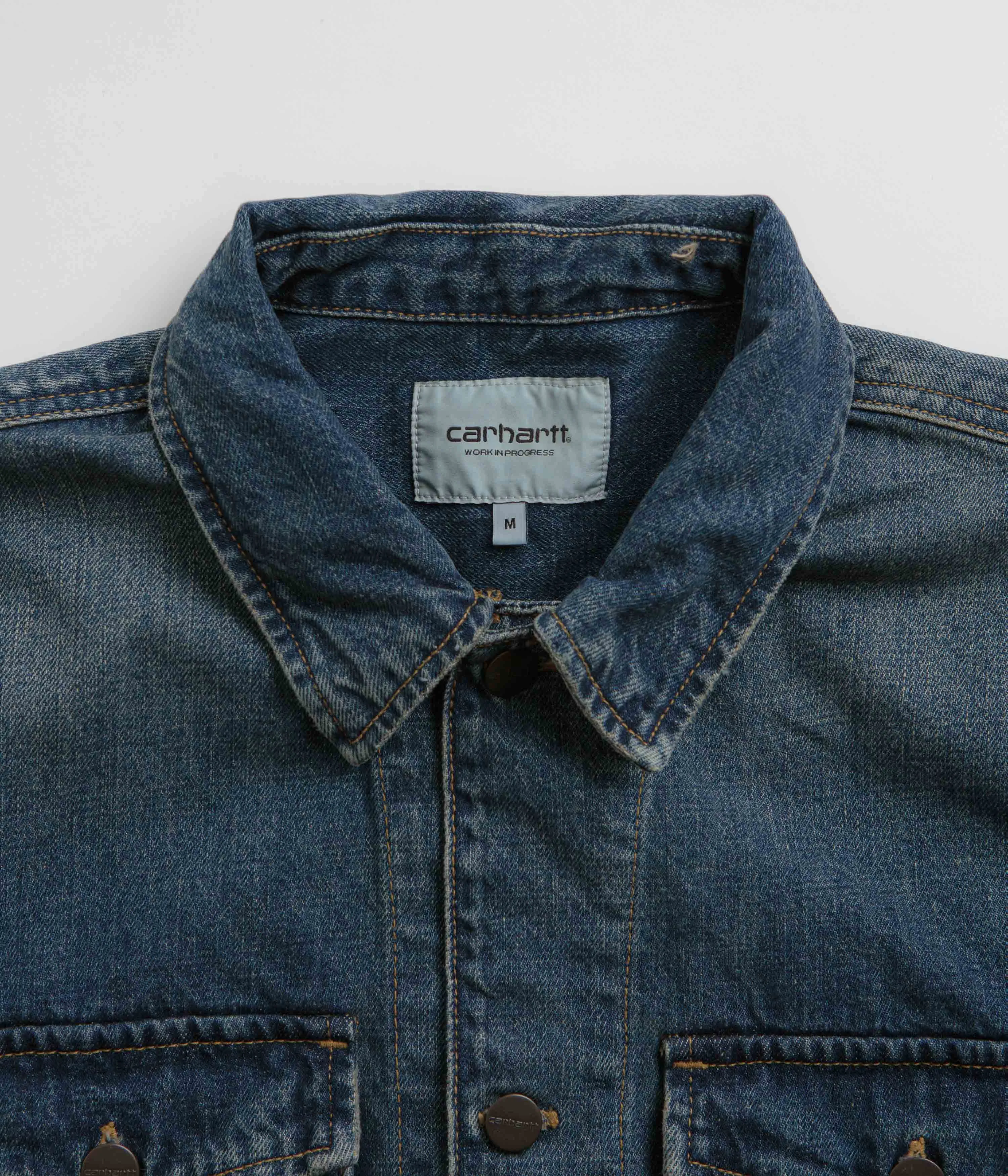 Carhartt Lincoln Shirt Jacket - Blue Worn Used Wash