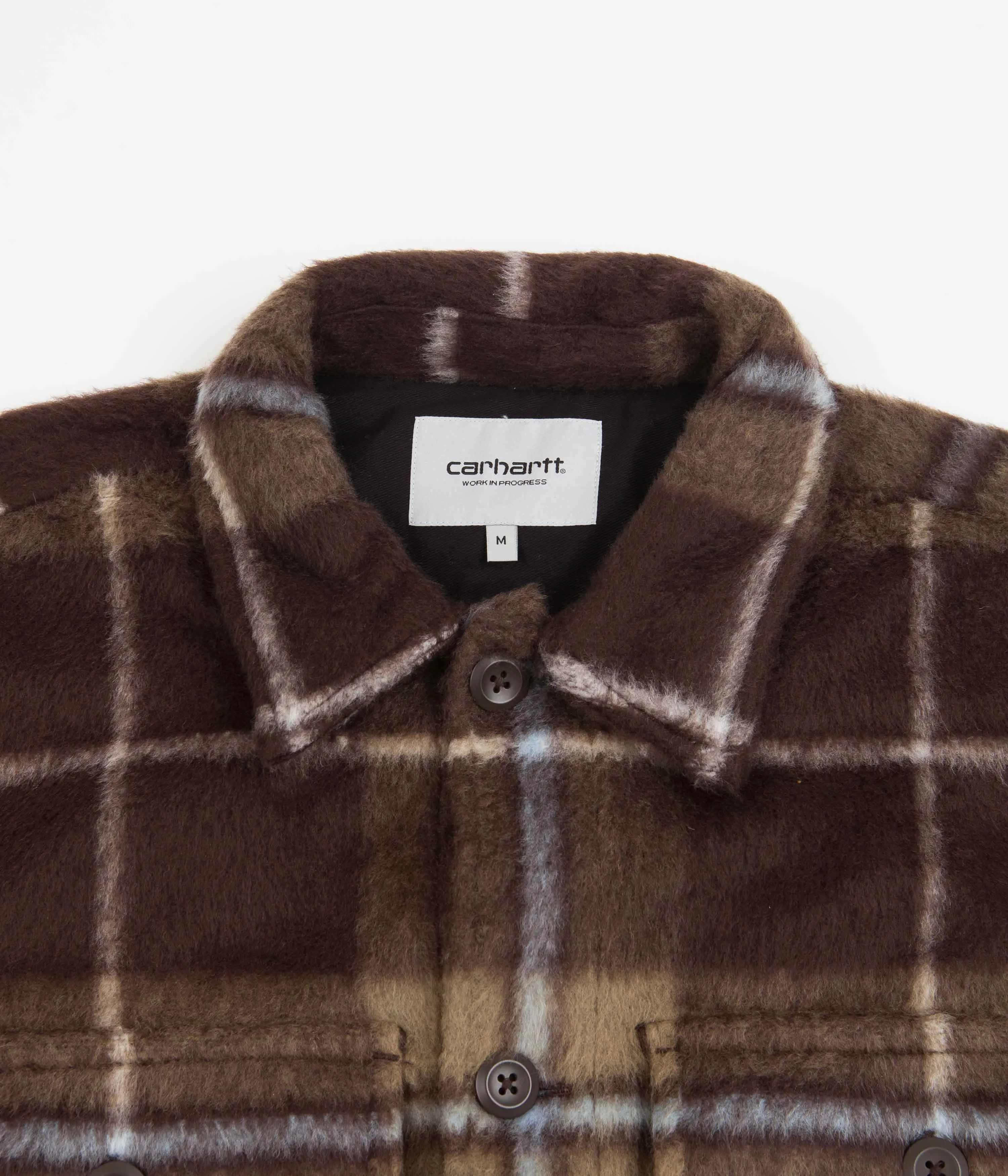 Carhartt Manning Shirt Jacket - Manning Check / Dark Umber / Leather