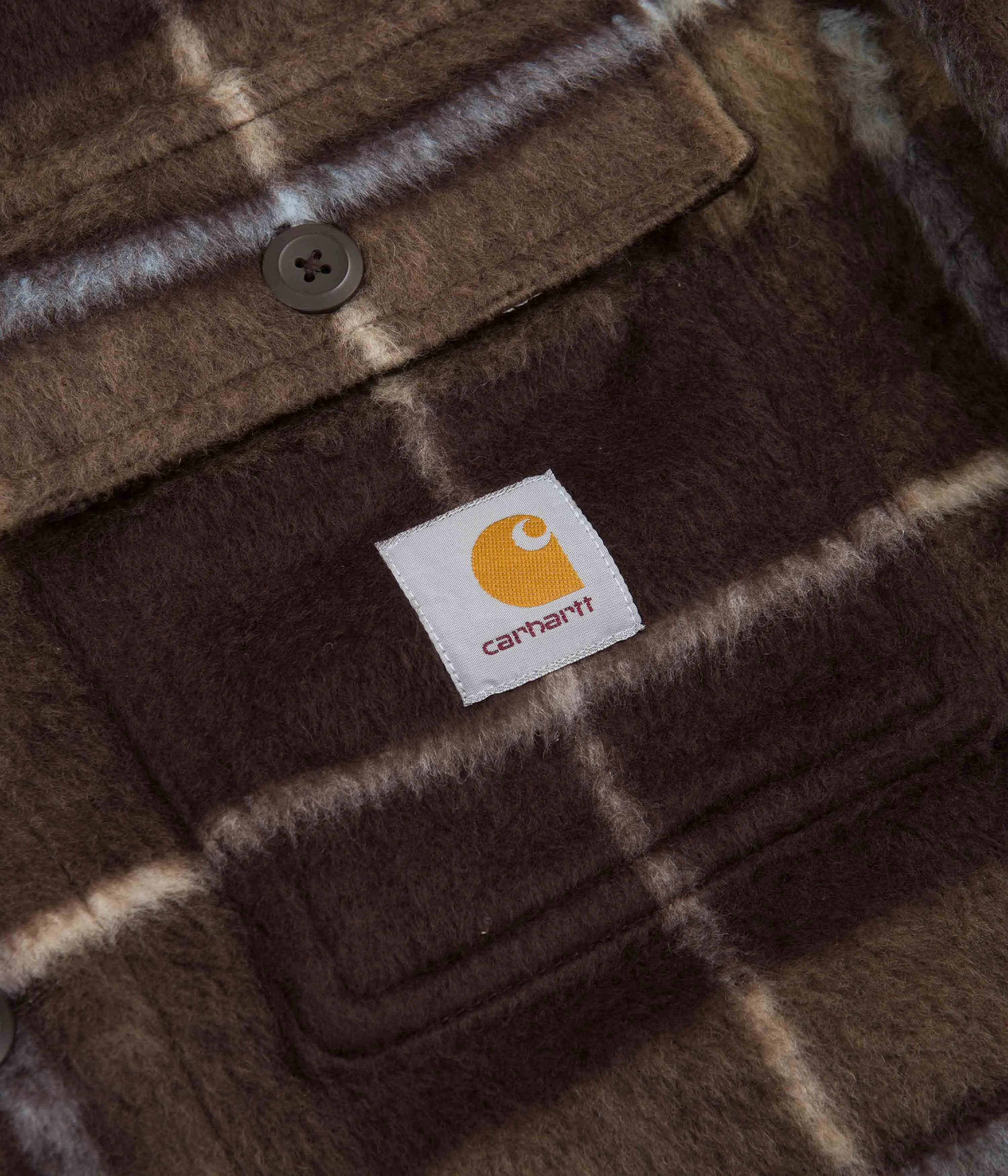 Carhartt Manning Shirt Jacket - Manning Check / Dark Umber / Leather