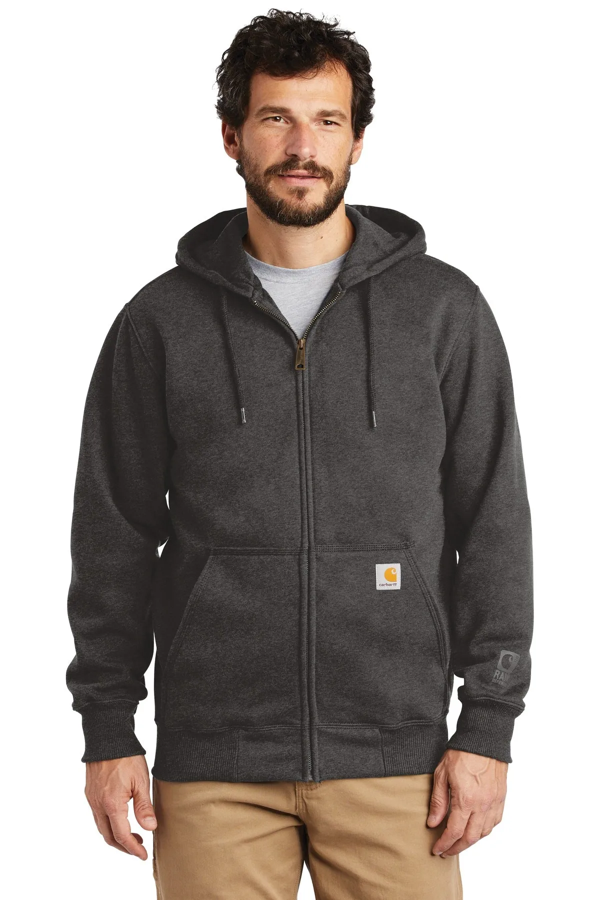 Carhartt Men's Rain Defender Paxton Heavyweight Hooded Zip-Front Sweatshirt CT100614