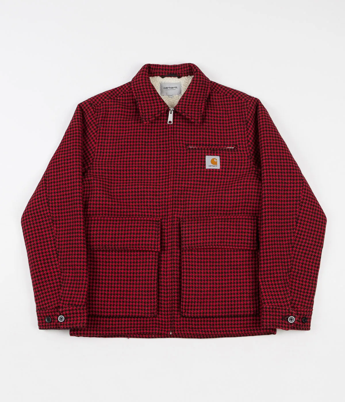 Carhartt Ryder Check Jacket - Cardinal