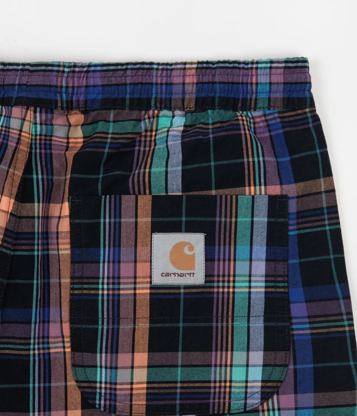 Carhartt Vilay Shorts - Vilay Check / Dark Navy