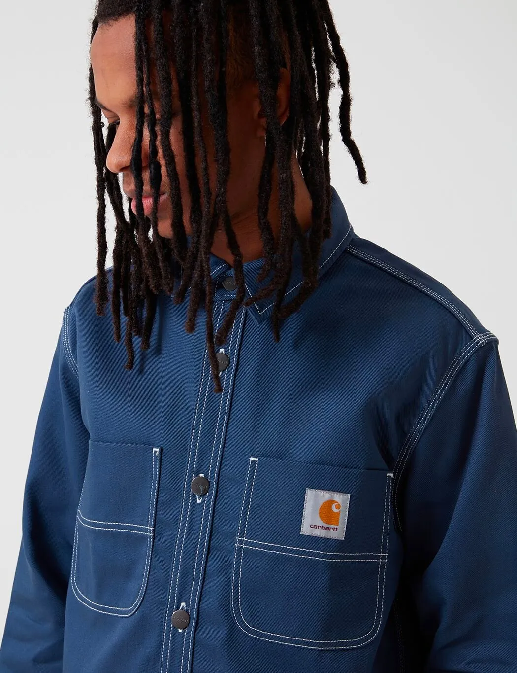 Carhartt-WIP Chalk Shirt Jacket (Regular Fit) - Blue Rigid