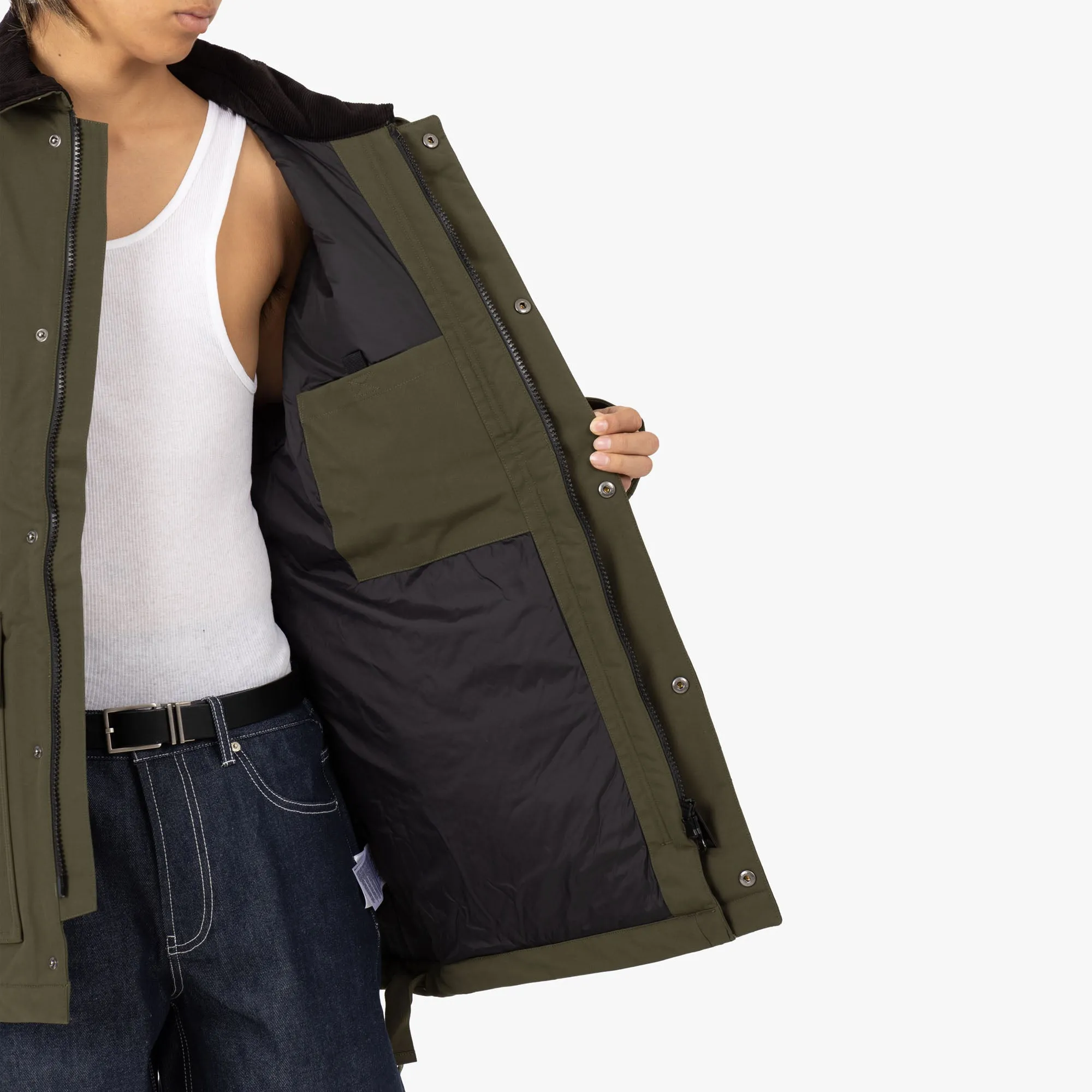 Carhartt WIP Clarton Coat Office Green / Black