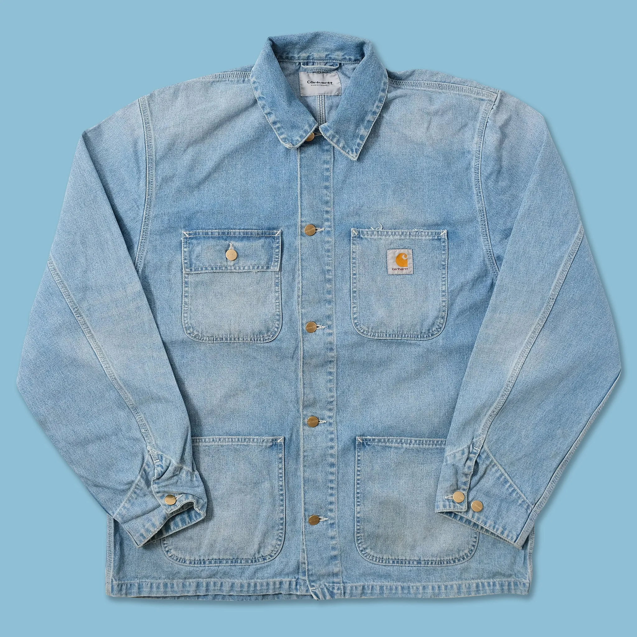 Carhartt WIP Denim Chore Coat Large