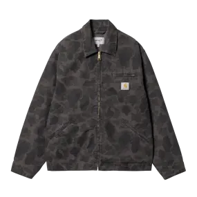 Carhartt WIP Detroit Jacket  - Camo Duck Green / Graphite Garment Dyed