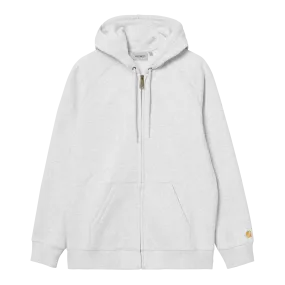 Carhartt WIP Hooded Chase Jacket - Ash Heather/Gold