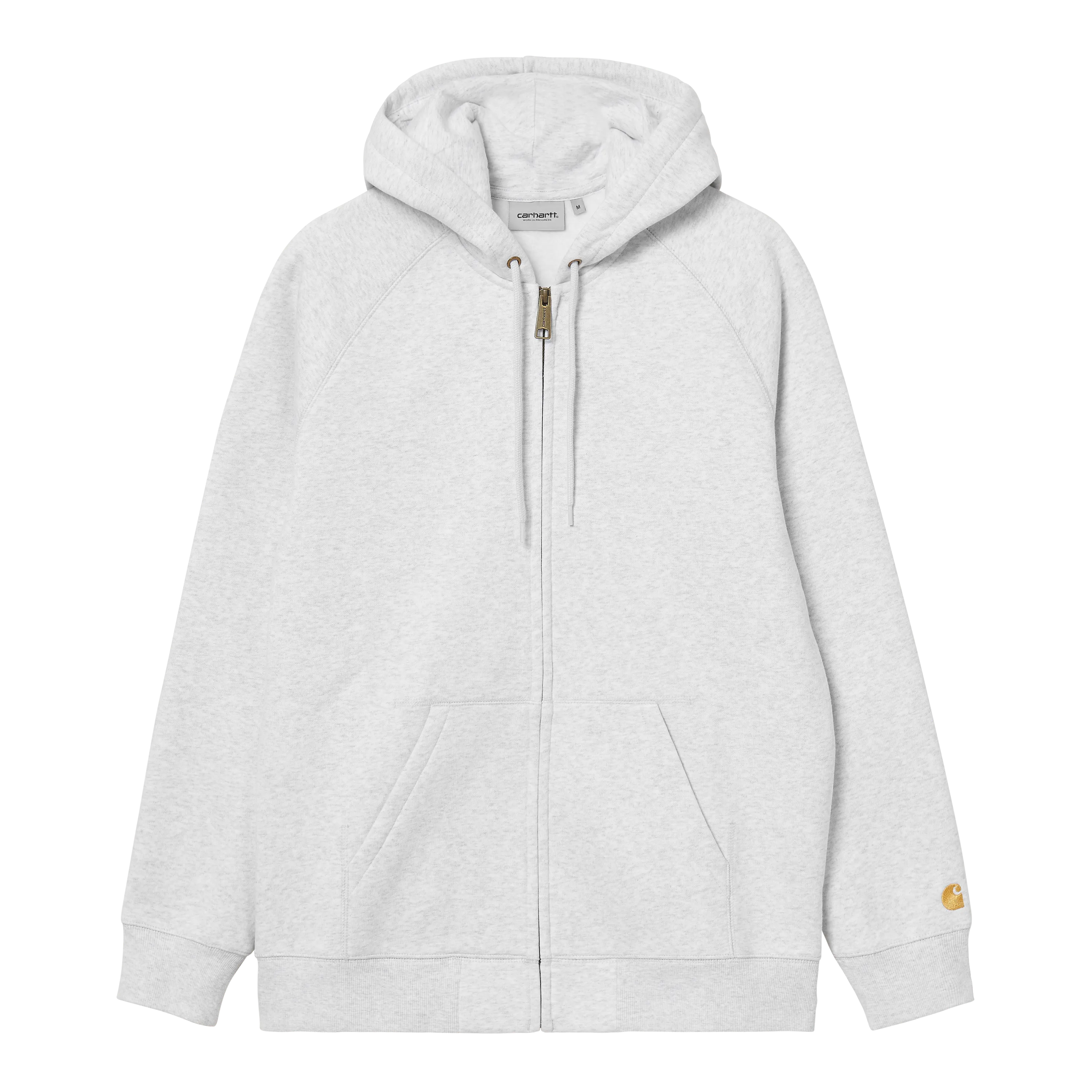 Carhartt WIP Hooded Chase Jacket - Ash Heather/Gold