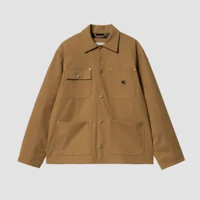 Carhartt WIP Michigan Coat Artificial Suede Hamilton Brown