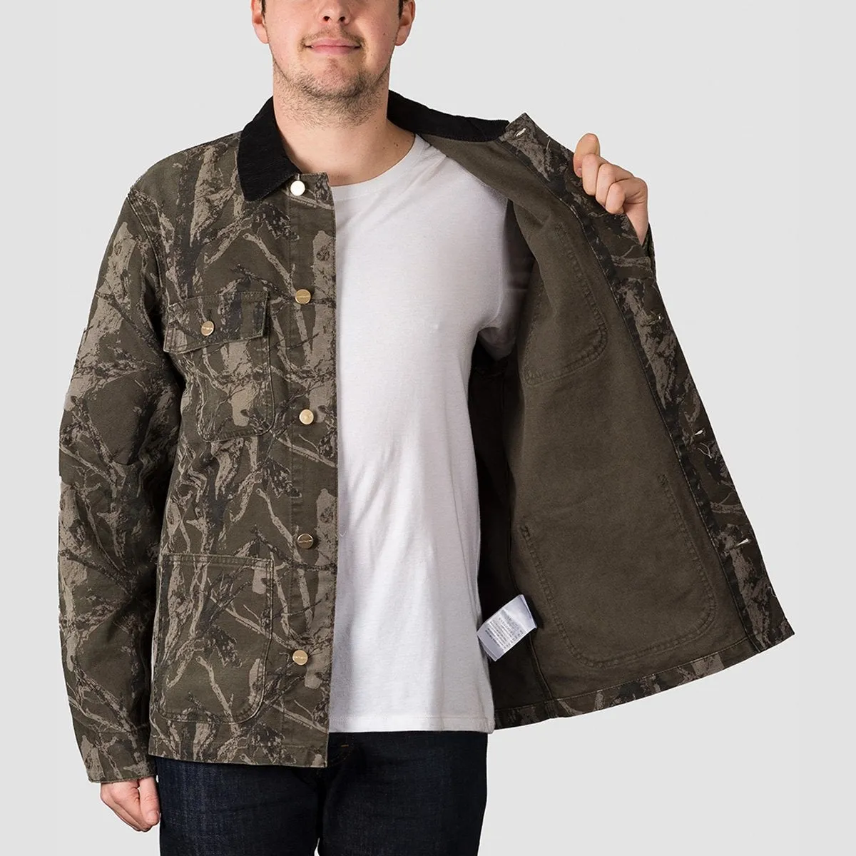 Carhartt WIP Michigan Coat Camo Tree Green Aged Canvas