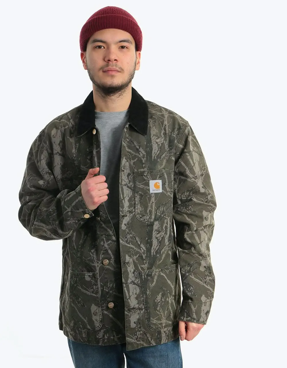 Carhartt WIP Michigan Coat - Camo Tree Green (Aged Canvas)