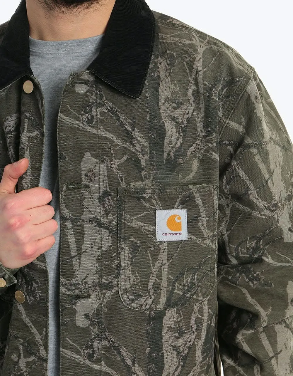 Carhartt WIP Michigan Coat - Camo Tree Green (Aged Canvas)