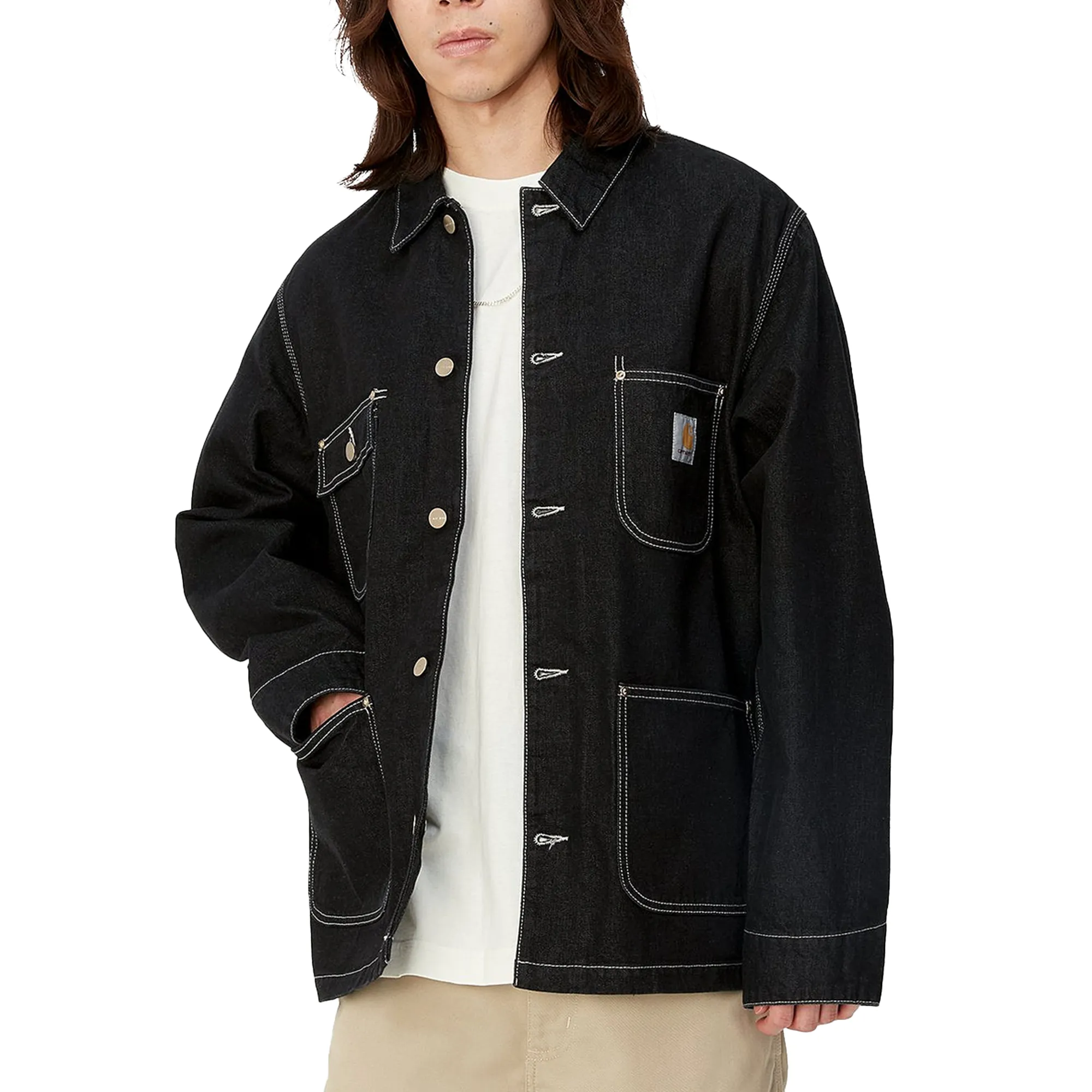 Carhartt WIP OG Chore Coat Black One Wash