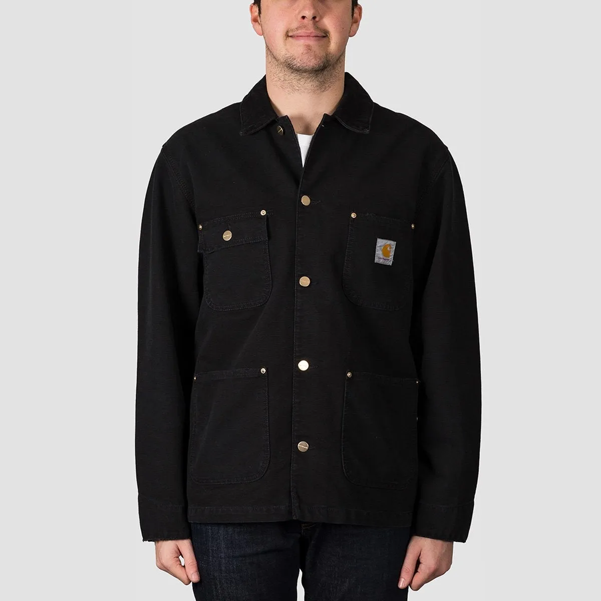 Carhartt WIP OG Chore Coat Black/Black Aged Canvas