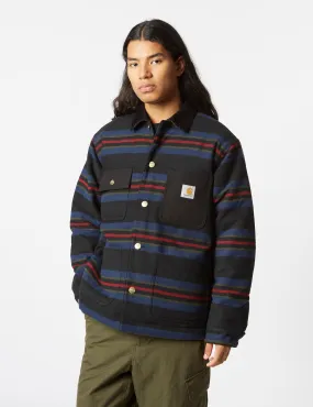 Carhartt-WIP Oregon Over Shirt (Starco Stripe) - Black