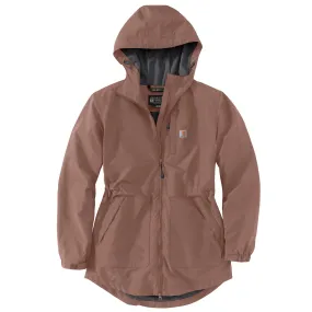 'Carhartt' Women's Rain Defender Relaxed Fit Lightweight Coat - Nutmeg