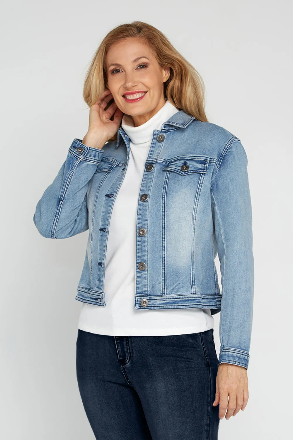 Carolyn Denim Jacket - Light Denim