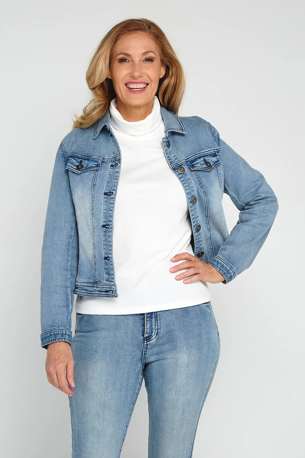 Carolyn Denim Jacket - Light Denim