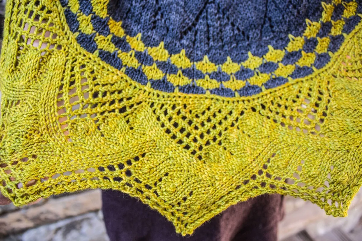 Cheryl's Cactus Flower Shawl