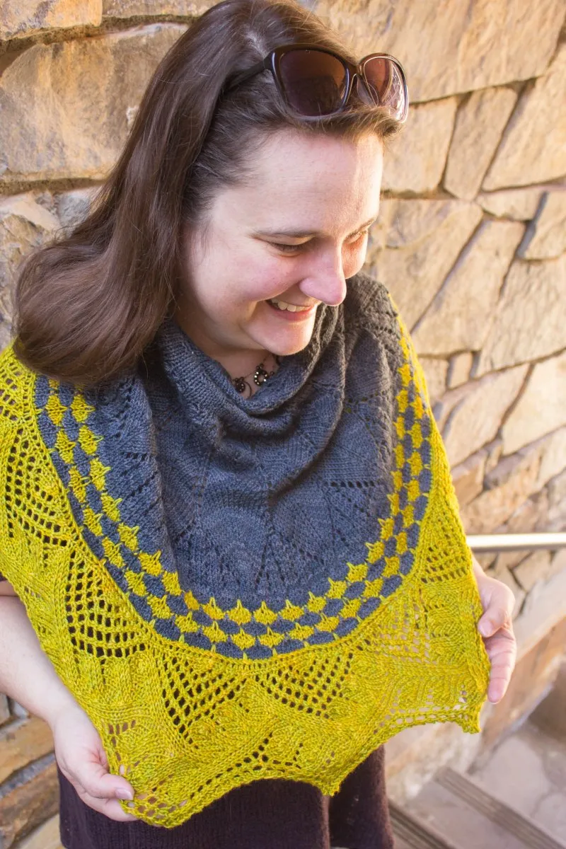 Cheryl's Cactus Flower Shawl