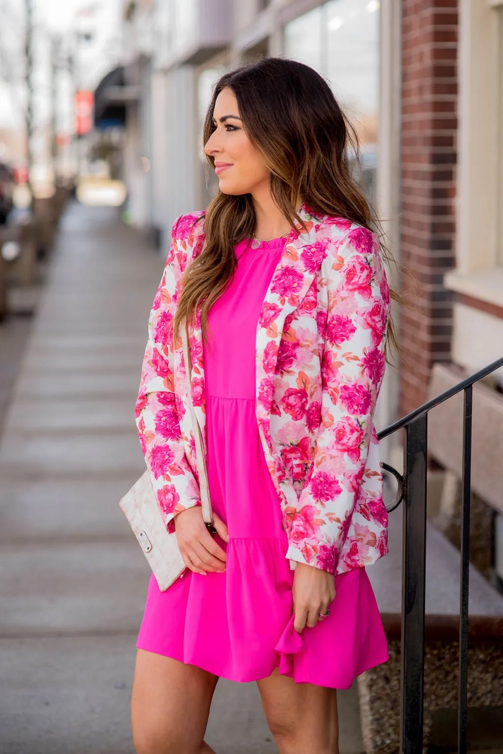 Classic Tiered Ruffle Trim Dress