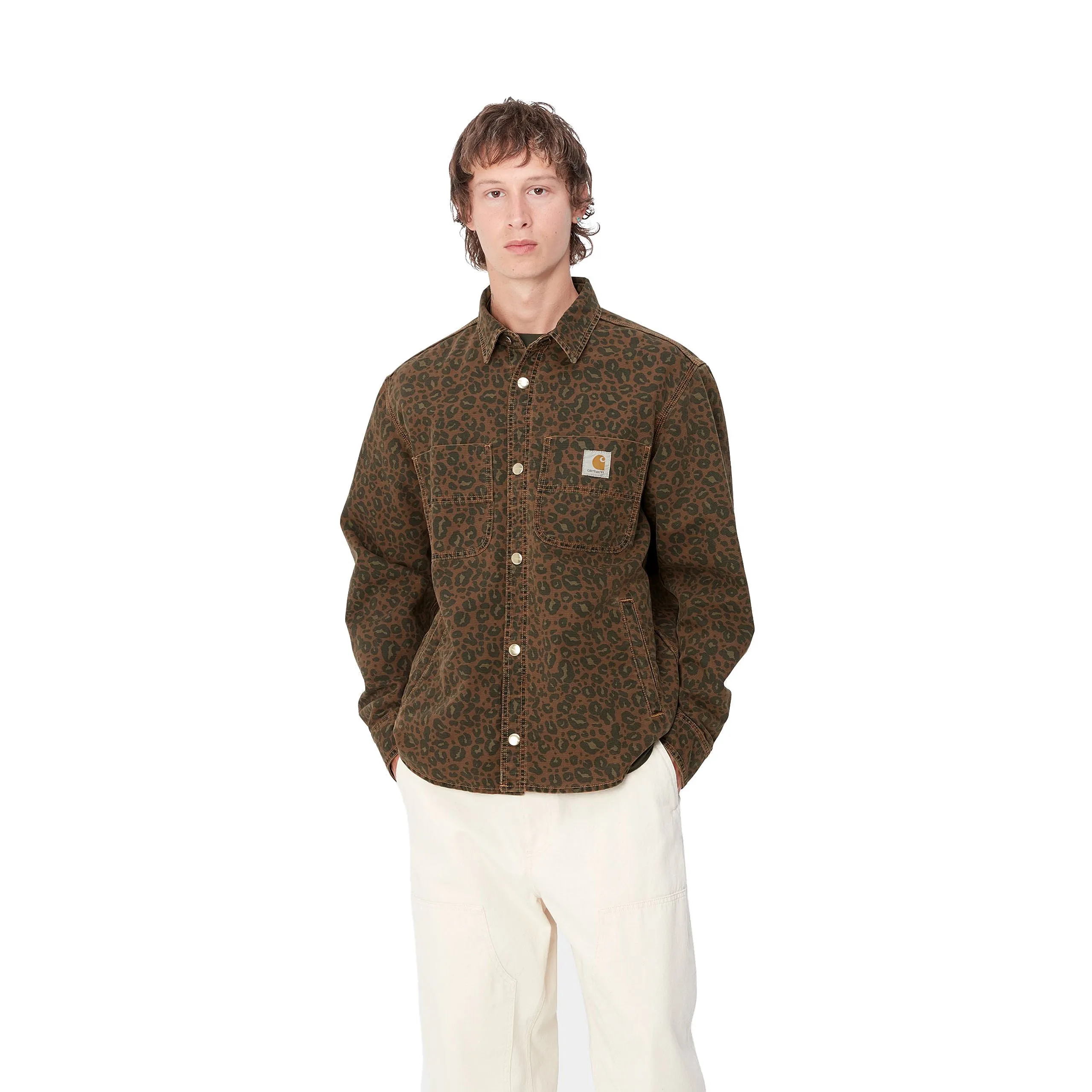 CONRO SHIRT JAC CAMO LEO, TAMARIND / TAMARIND GARMENT DYED