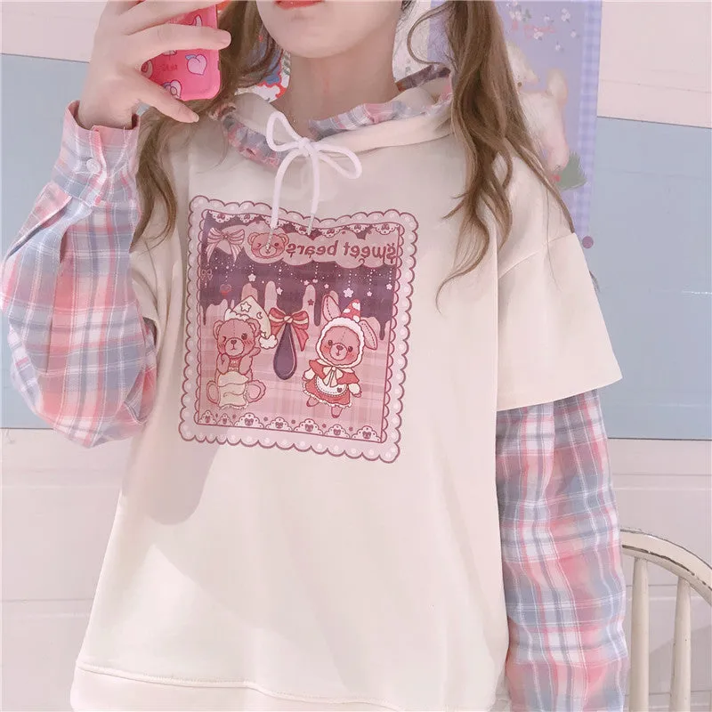 Cute cartoon long sleeve top PL51987