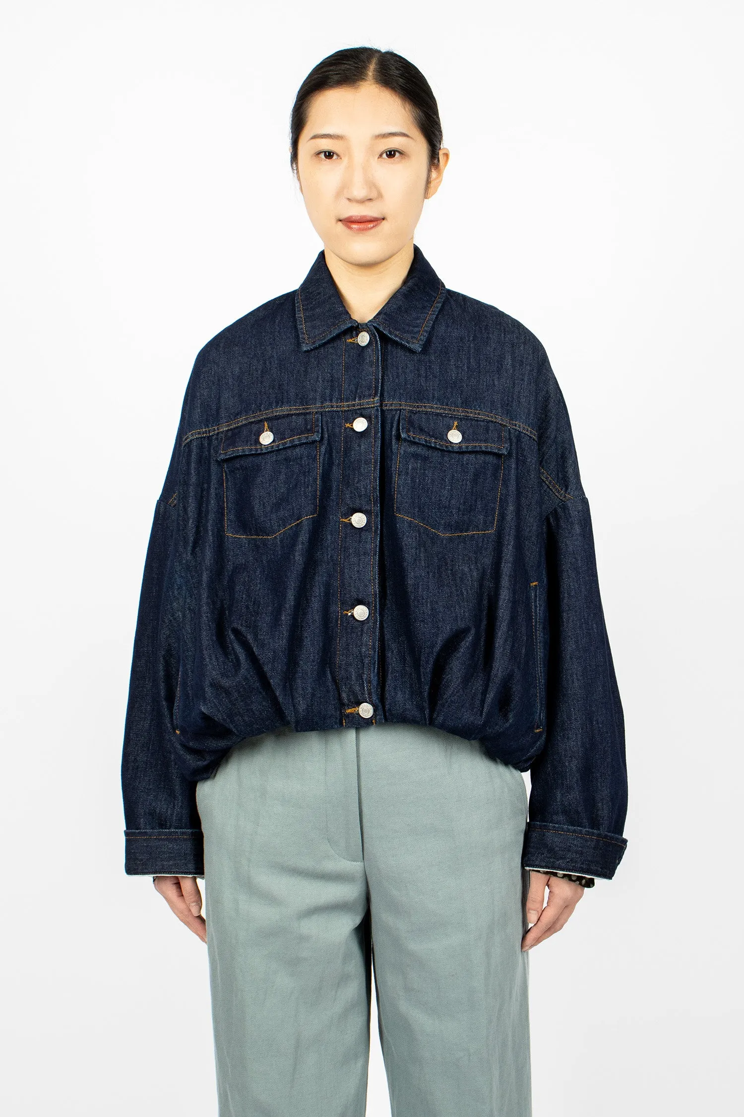 Denim Blouson Indigo