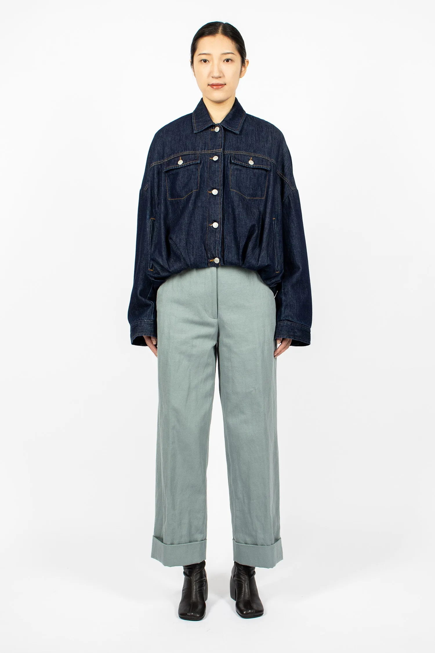 Denim Blouson Indigo