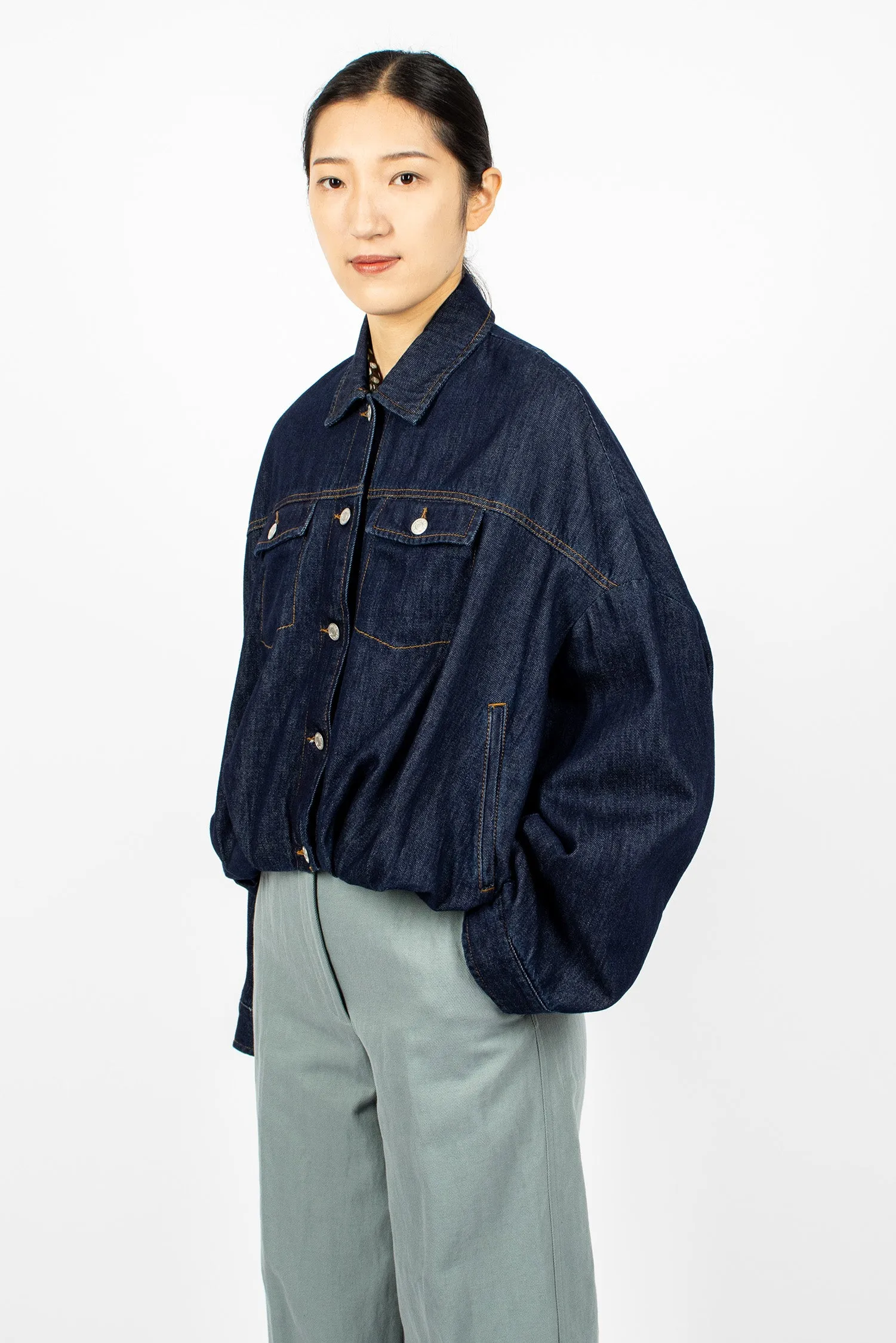 Denim Blouson Indigo