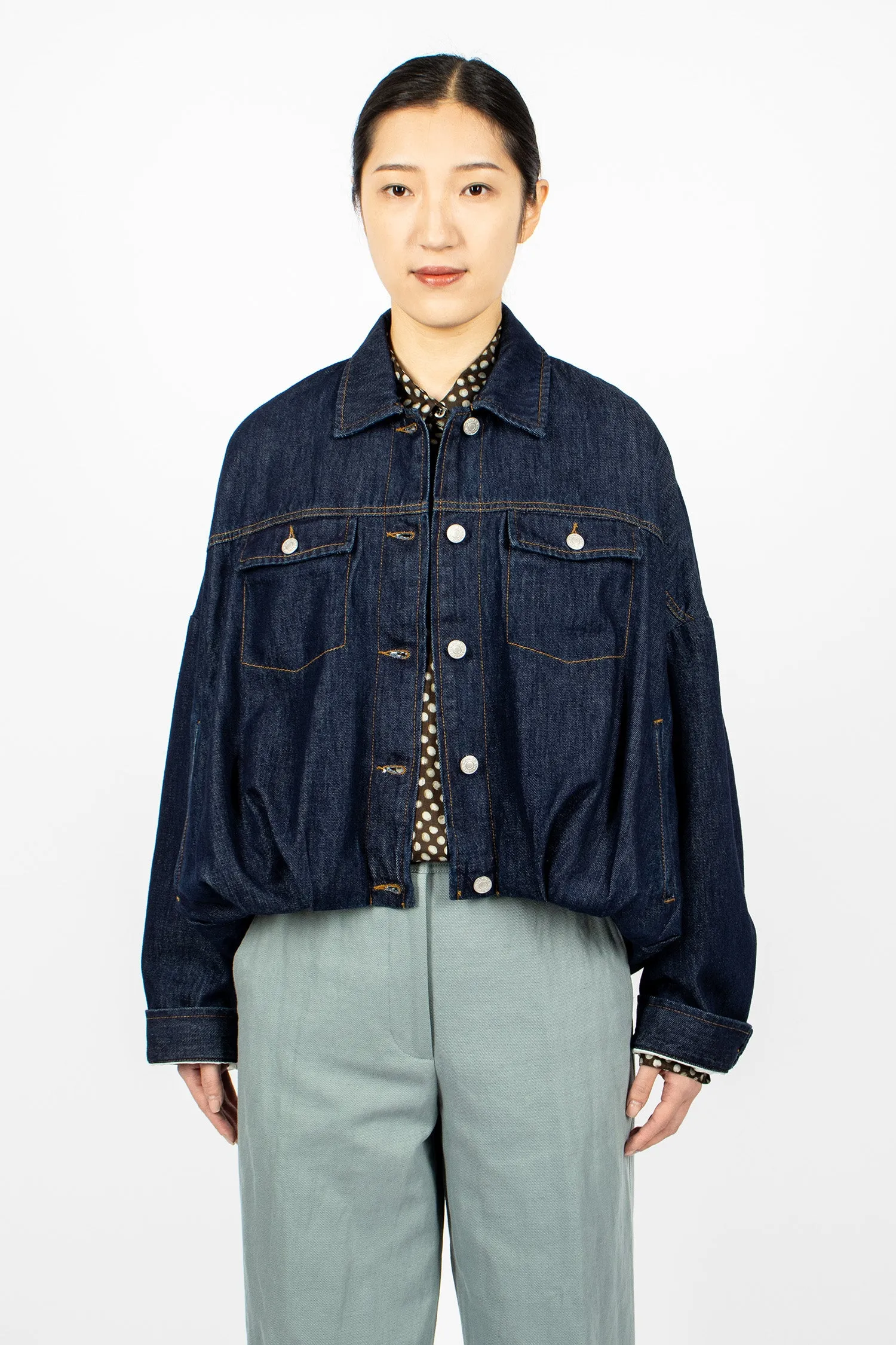 Denim Blouson Indigo