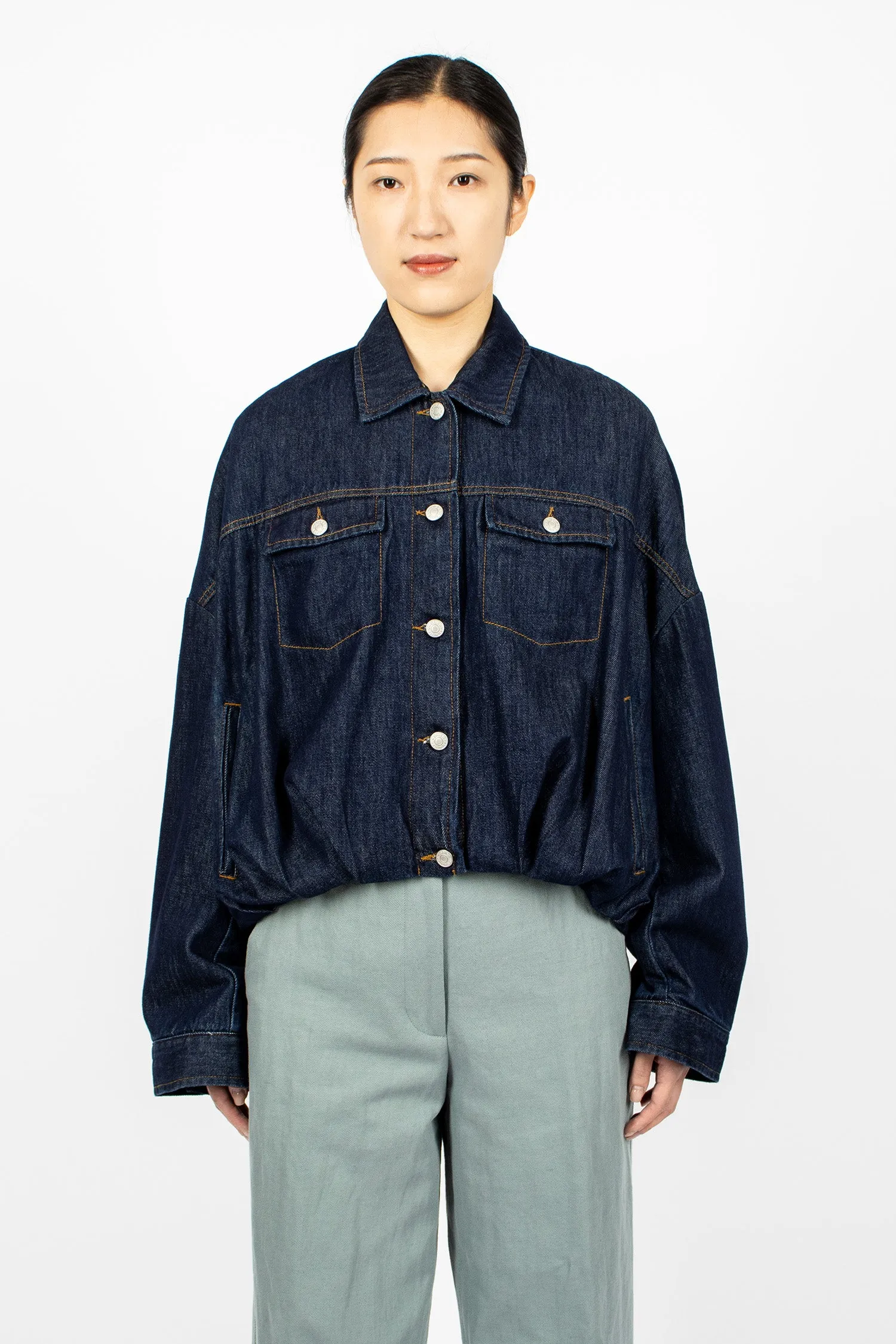 Denim Blouson Indigo