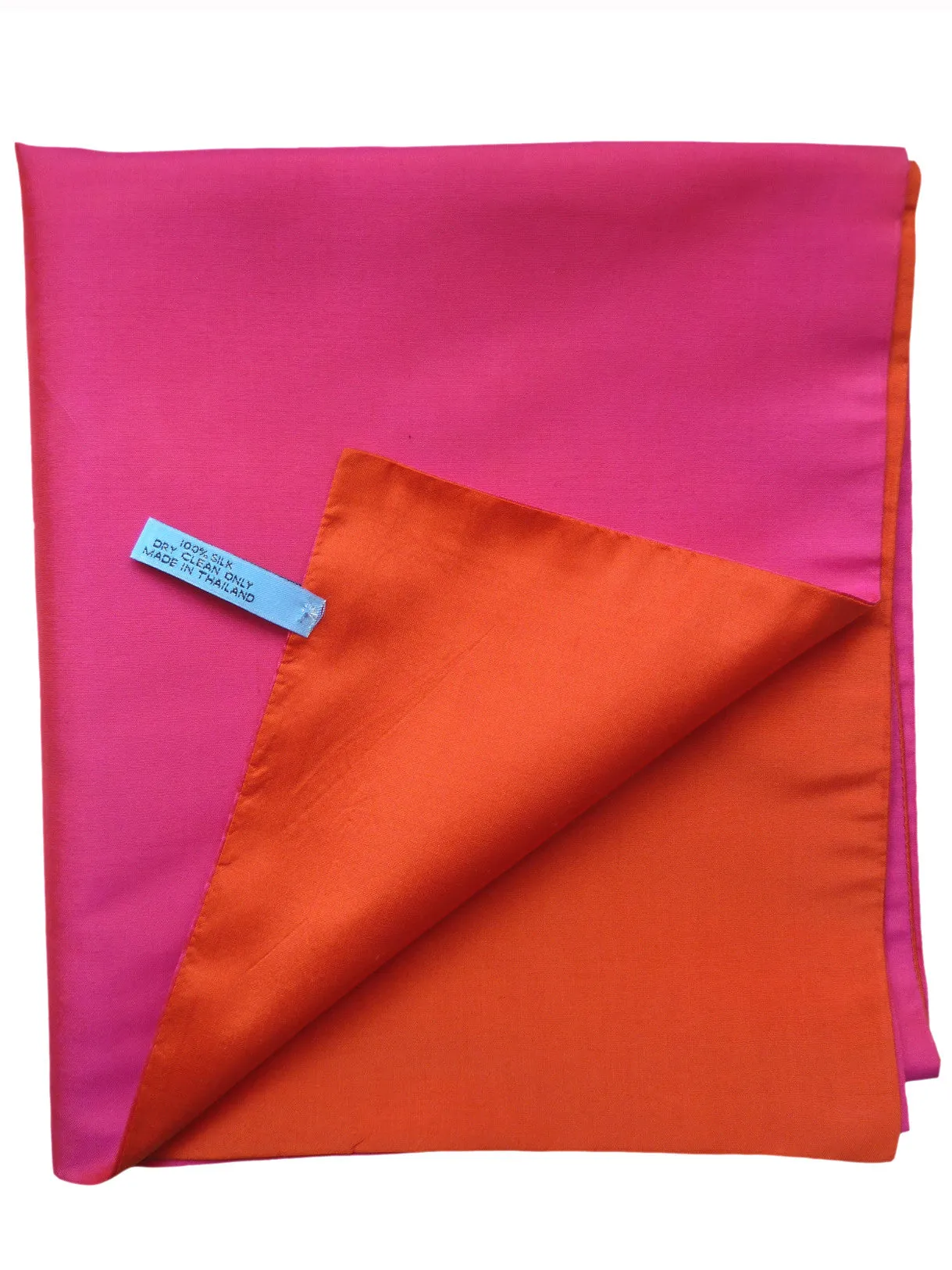 Double Sided Evening Shawl Fuchsia Hot Orange