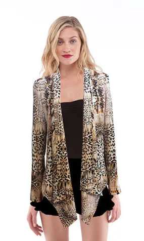 Drape Front Jacket