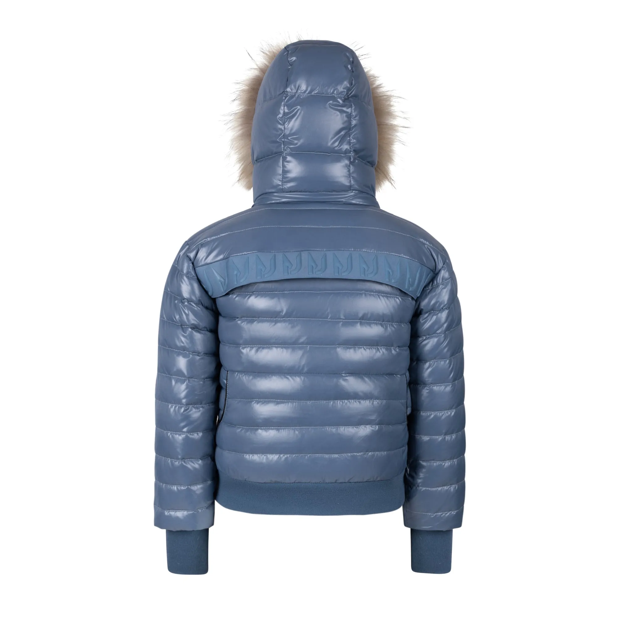 Dusty Blue Logo Kids Coat