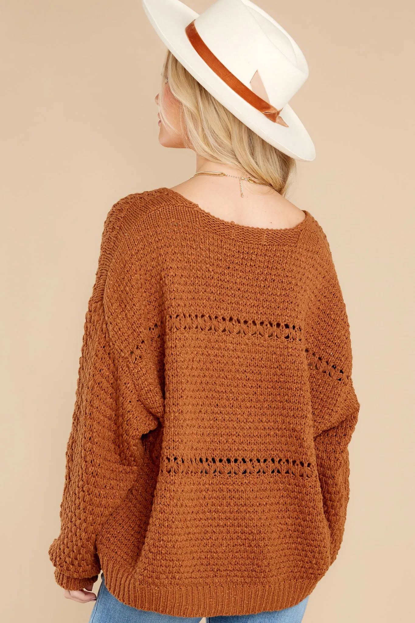 Effect Of Coziness Caramel Sweater