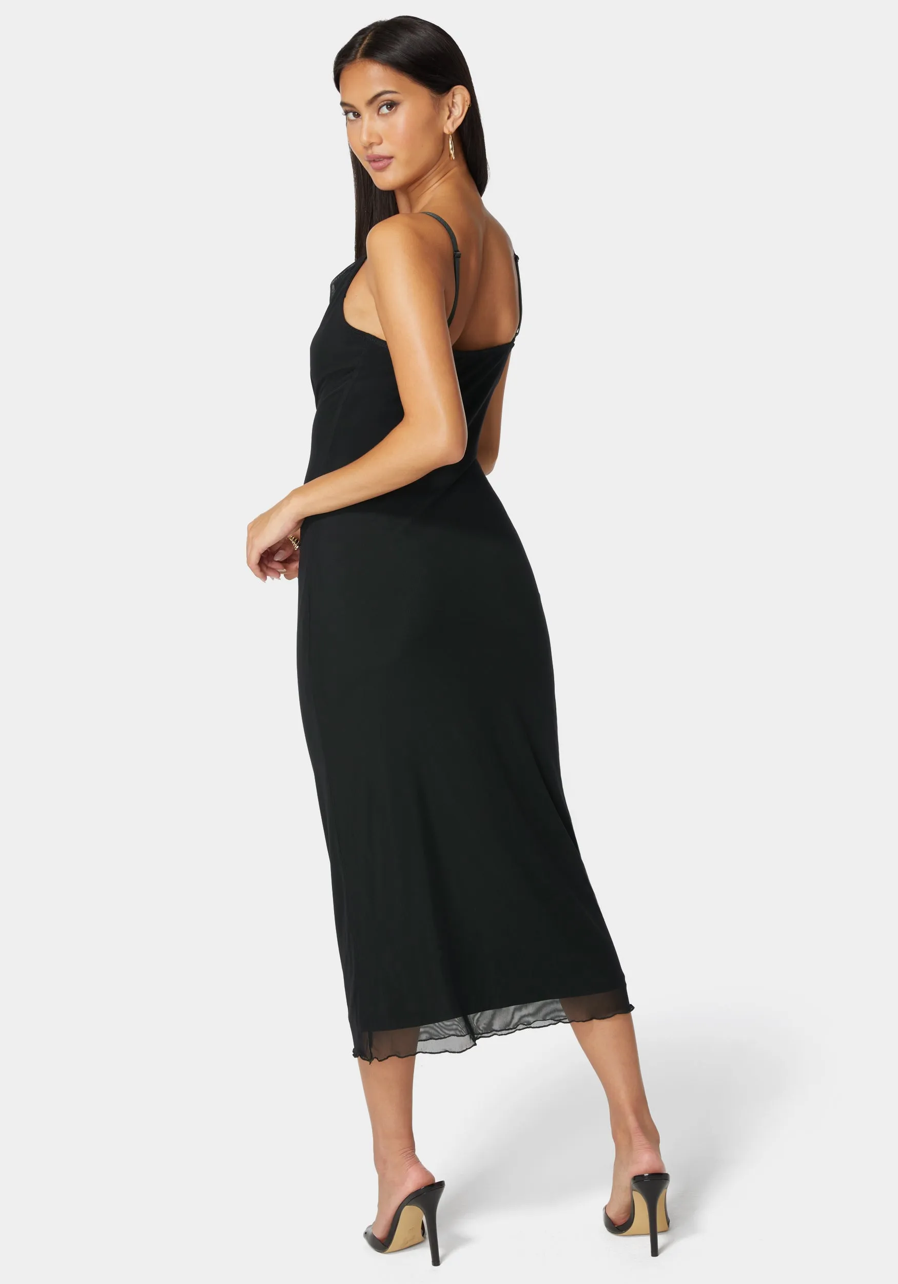 Emma Mesh Maxi Slip Dress