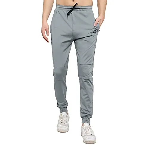 ENDEAVOUR WEAR Men's Regular Fit Polyester Blend Joggers (EWTS_GRYTRACK_M_Grey_M)