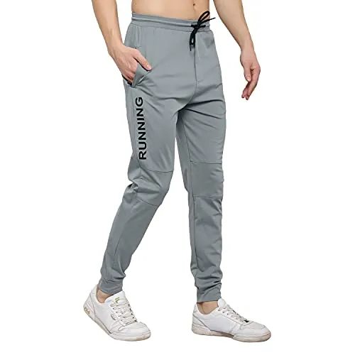 ENDEAVOUR WEAR Men's Regular Fit Polyester Blend Joggers (EWTS_GRYTRACK_M_Grey_M)