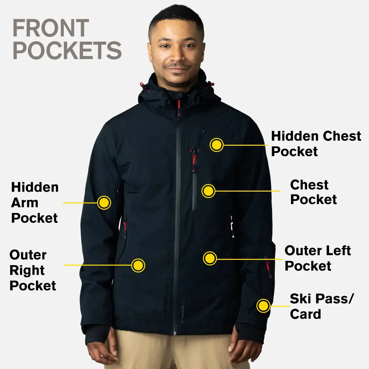 Expedition Ready 2.0 - Men's Eco-Conscious Black Adventure Jacket