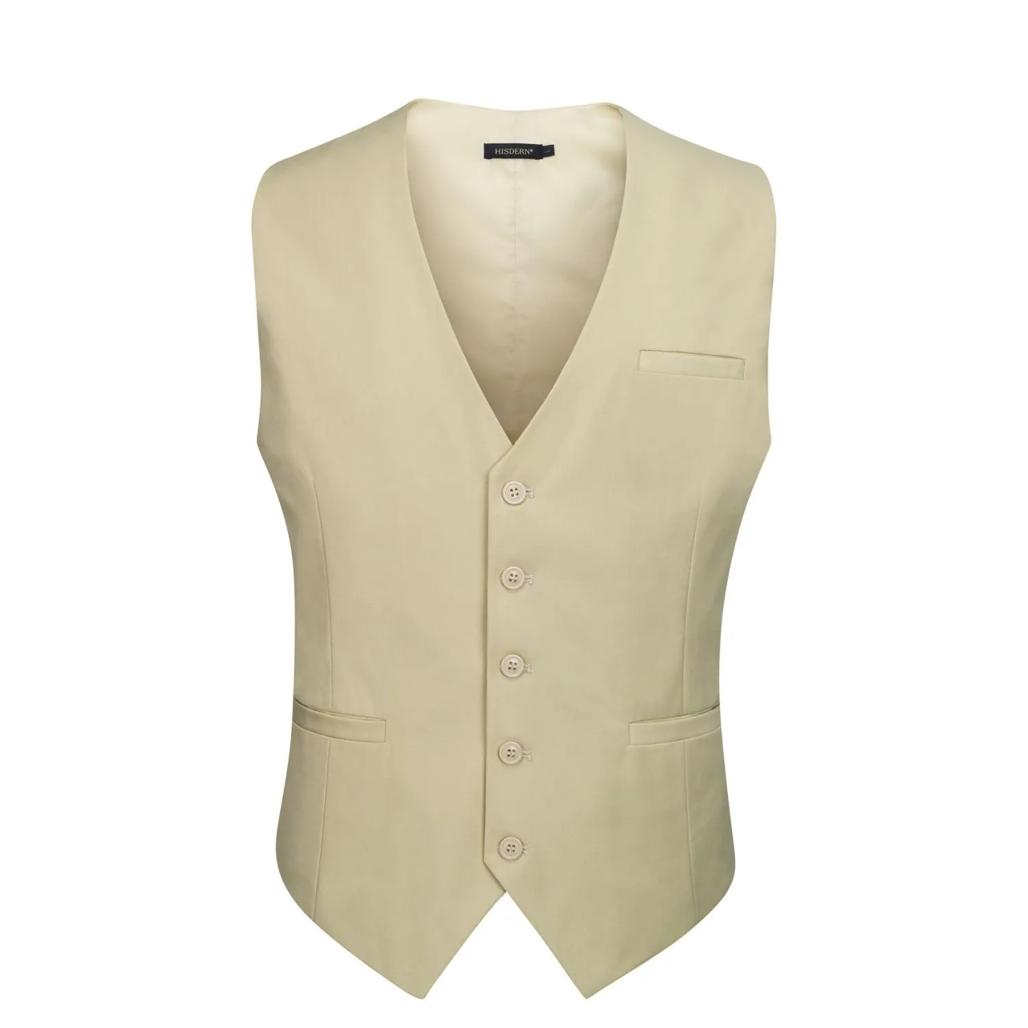 Formal Suit Vest - LIGHT BEIGE