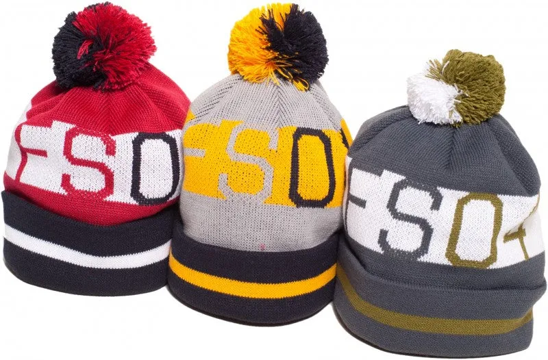 Fourstar Octin Pom Pom Beanie Grey