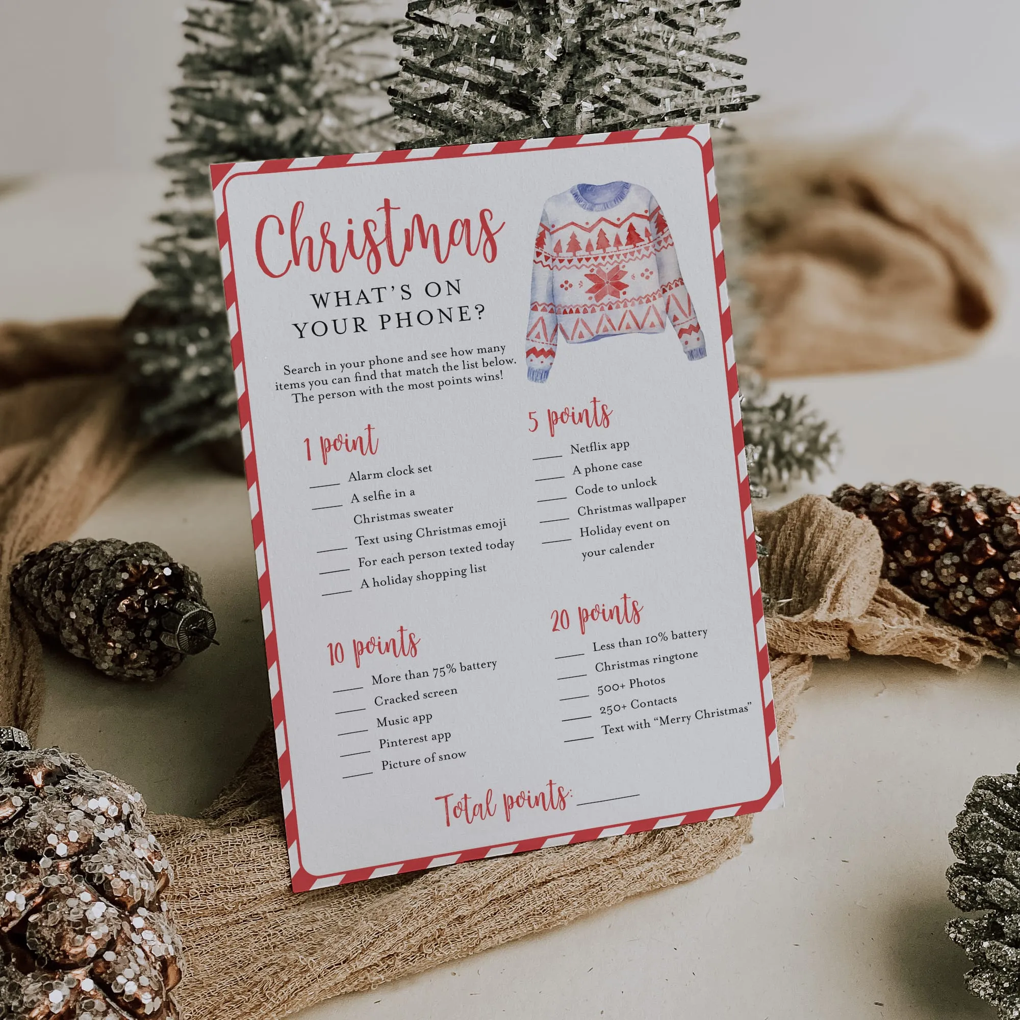 Funny Christmas Party Games Bundle Digital Download