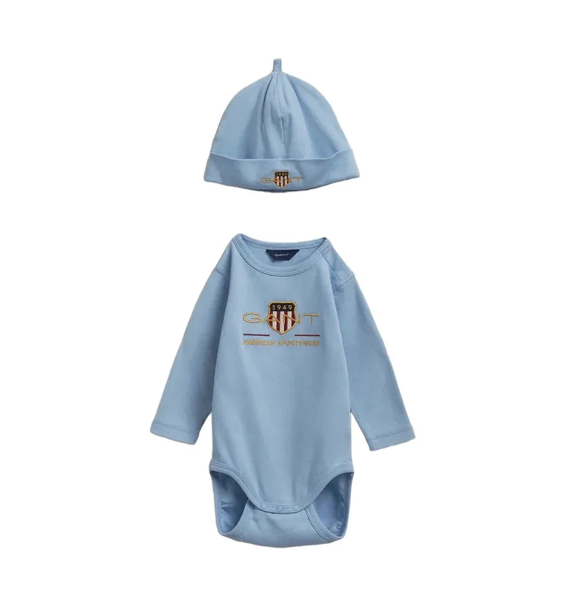 Gant - Baby archive shield Body and Beanie 12m-18m