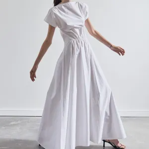 Gathered Front Maxi Dress