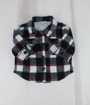 GEORGE PLAID SHACKET 3-6M PRE-LOVED