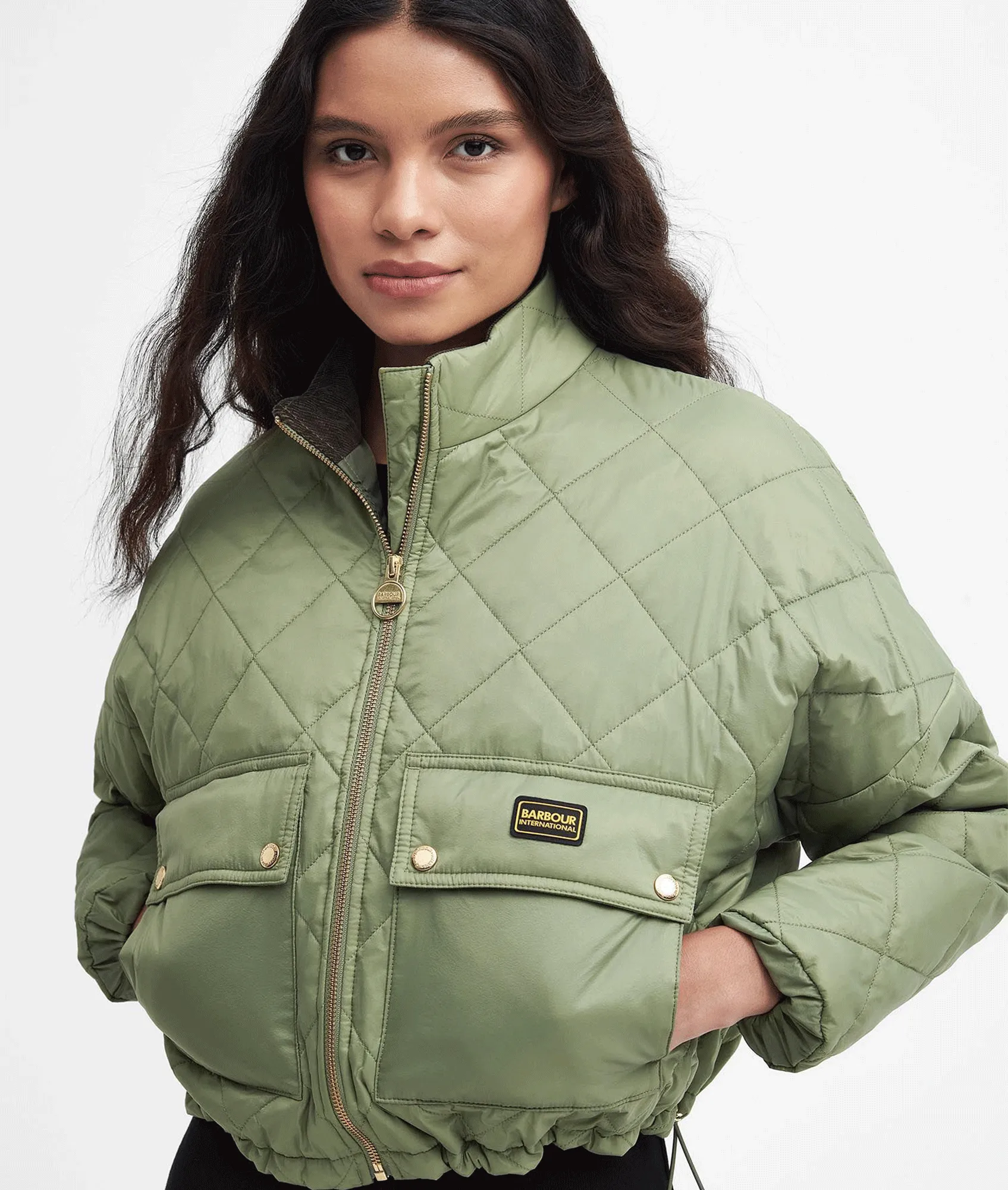 Hamilton Quilted Bomber Jacket - Green