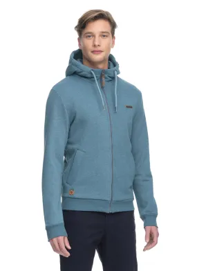 Herenvest met ritssluiting | Ragwear nate zip lagoon green